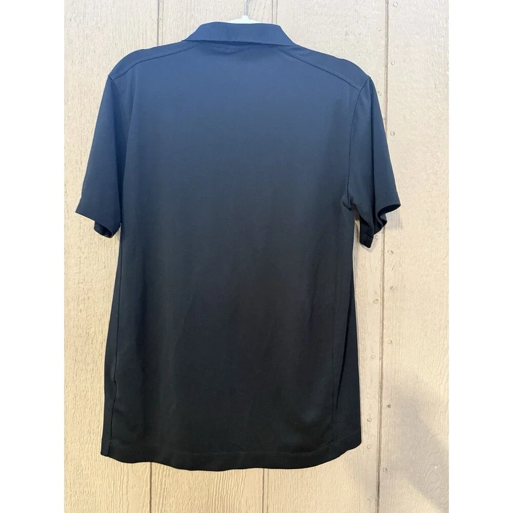 Nike Golf Dri-Fit Polo Shirt Men's Size Medium M Black Short Sleeve.